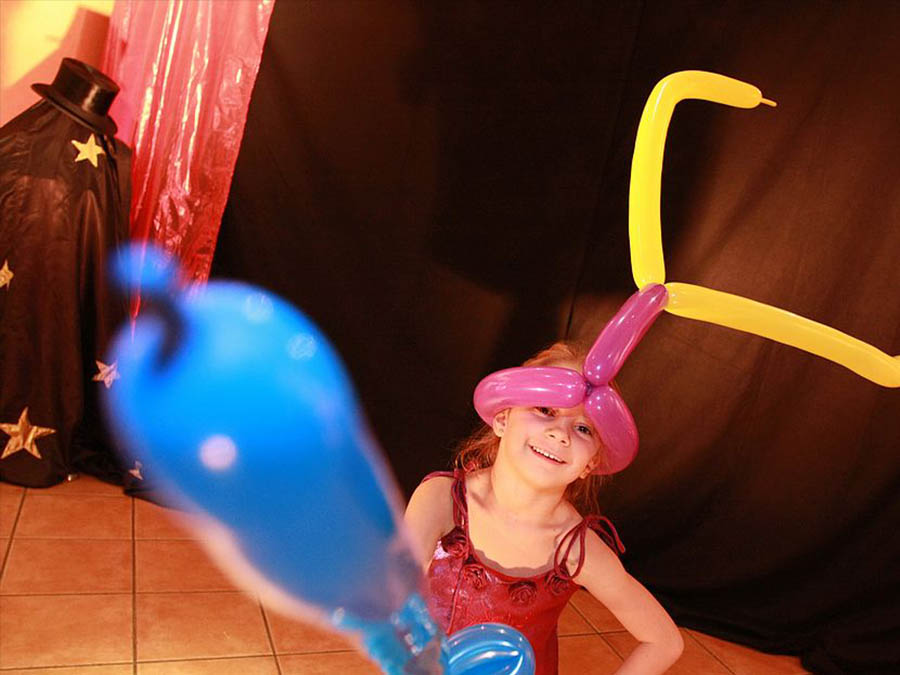 Animation structures en ballon enfant Artiste en coulisse