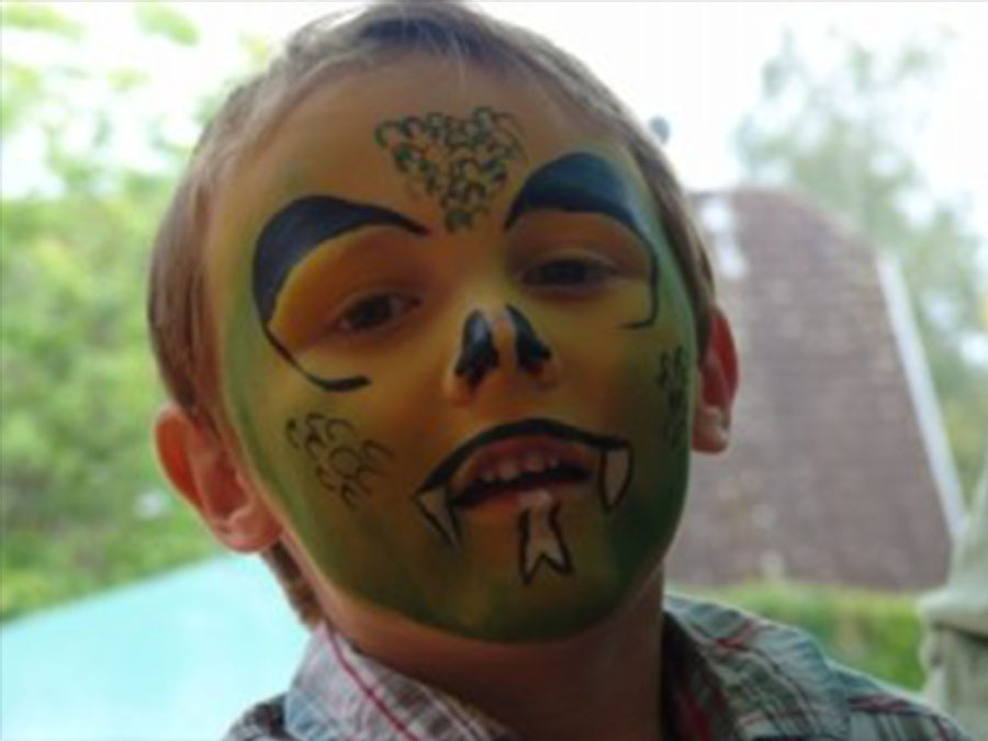 Maquillage enfant jeune garçon Artiste en Coulisse